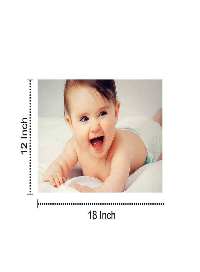 KARTMEN Wood Bamboo Smiling Baby Wall Poster (Multicolour, 12 X18 Inch) - Image 5