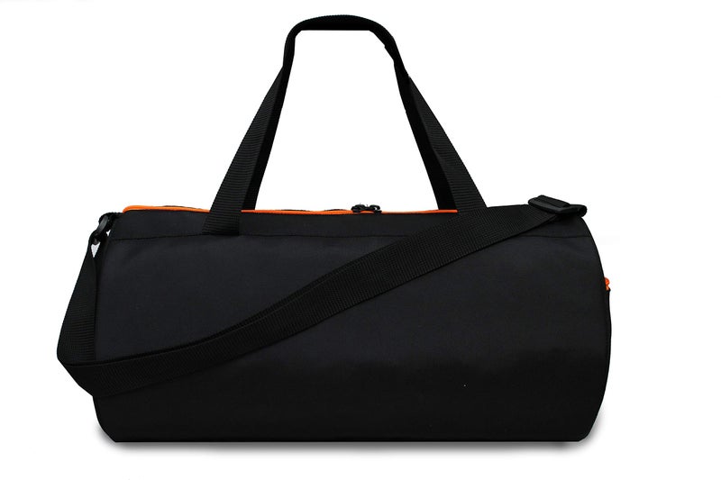 Sfane Men & Women 9.05 inches Black & Orange Mustache PrintedGym Bag/Duffle Bag/Sports Bag/Shoulder Bag/Sports Bags/Gym Bags for Men & Women - Image 3