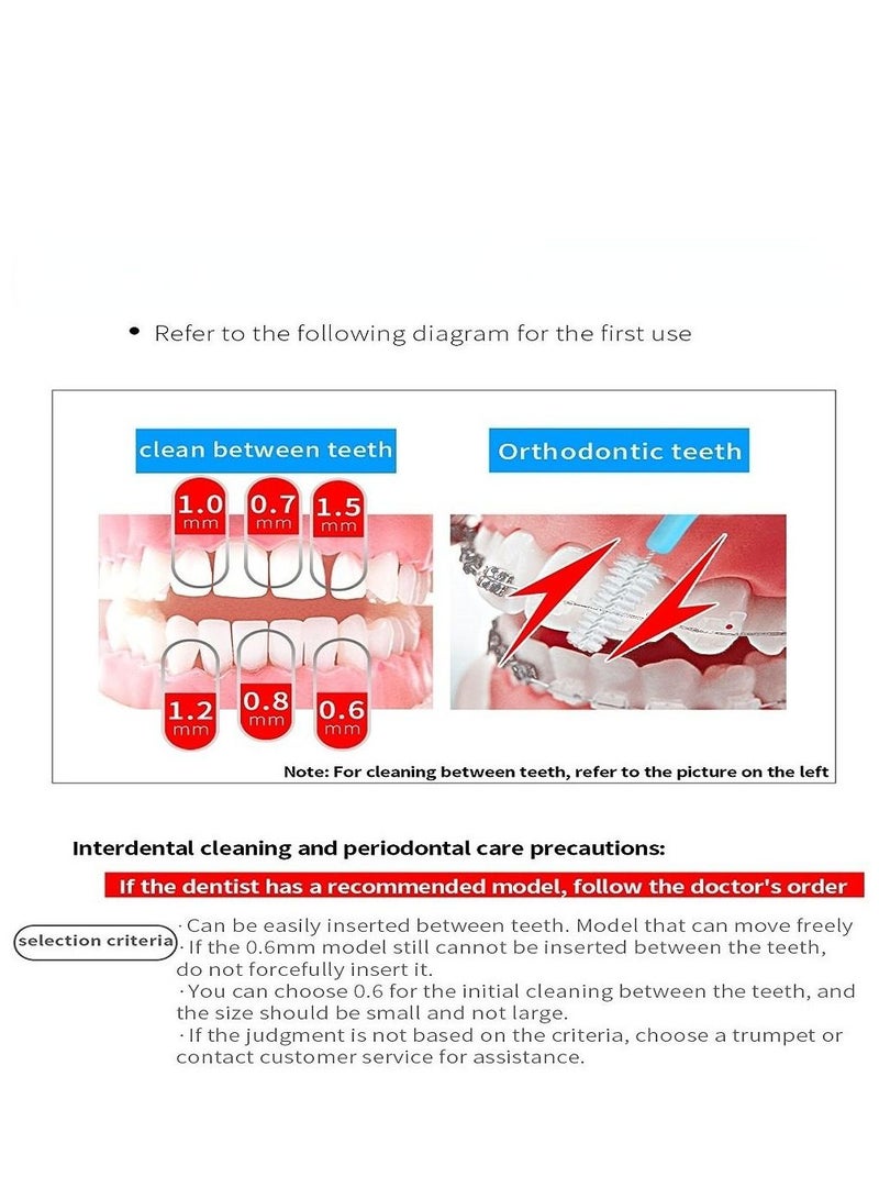 أسوس 60 فرع 1.0-1.2mm فرشاة الأسنان الزرقاء - Image 3