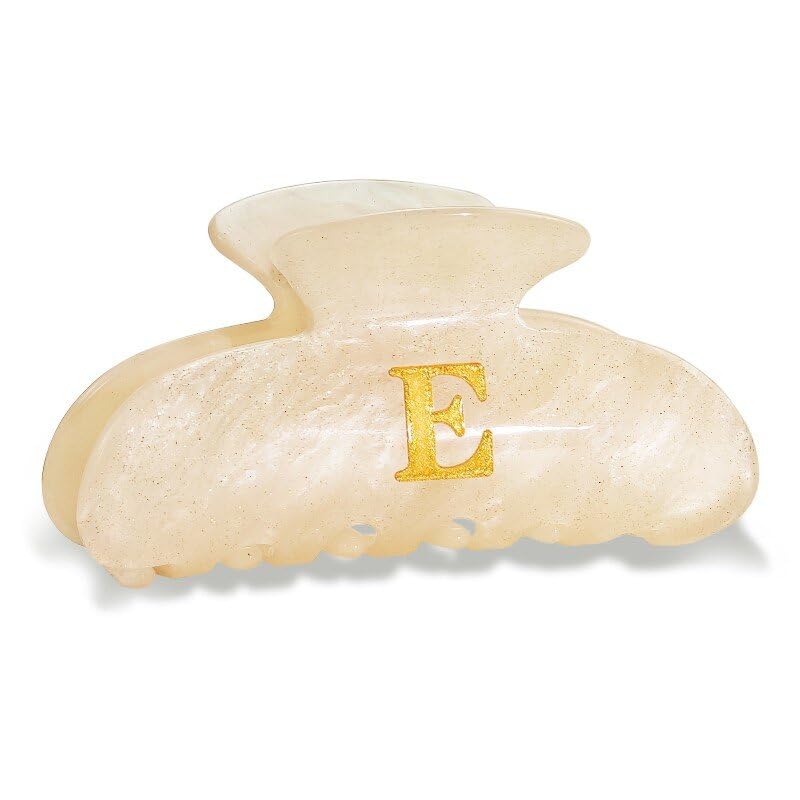 Fohufo Valentines Day Gifts for Her - Fashion Glitter Initial Cute Claw Clips, Valentines Day Gifts for Her Teens Women Kids Girls Mom - Letter E - Image 1