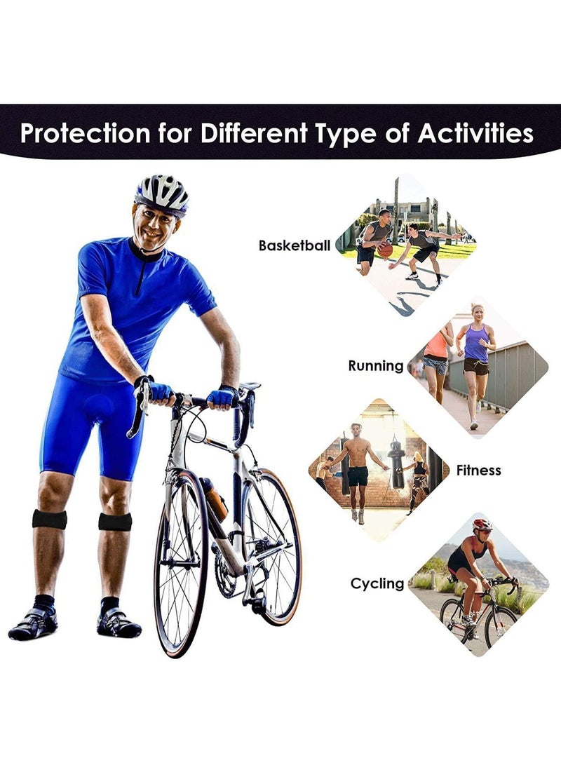 حزام دعم الركبة للرضفة قابل للتعديل – لتخفيف الضغط على الركبة وإصابات الأوتار، مناسب للدراجات والجري والرياضة – عبوتين - Image 2