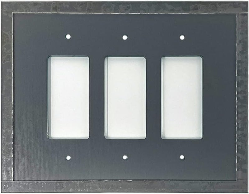 Mirart GlassAlike Triple Decora Acrylic Mirror Switch Plate - Image 2
