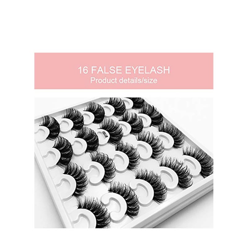 SOLARAE 10pair Mink Eyelashes 15mm Lashes Fluffy Messy 3D False Eyelashes Dramatic Long Natural Lashes Makeup Mink Lashes - Image 5