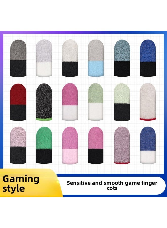 Explosive Hand Game Finger Cover Net Red Anchor With Ultra-thin Finger Cover Touch Screen Sensitive King Chicken Sweat-Product Color:Ice Silk Pink Snow [bulk With Cardboard]