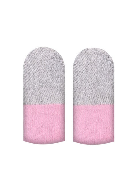 Explosive Hand Game Finger Cover Net Red Anchor With Ultra-thin Finger Cover Touch Screen Sensitive King Chicken Sweat-Product Color:Ice Silk Pink Snow [bulk With Cardboard]