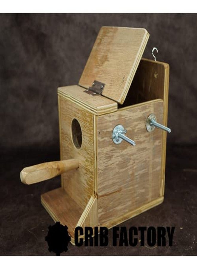 CRIB FACTORY Strong Breeding Box 6 X 6.5 X 7 INCH for All Finches | HIGH QULITY Plywood | for Star Finch, Zebra Finch, BengaleseFINCH - Image 3