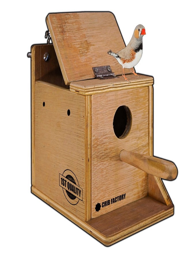 CRIB FACTORY Strong Breeding Box 6 X 6.5 X 7 INCH for All Finches | HIGH QULITY Plywood | for Star Finch, Zebra Finch, BengaleseFINCH - Image 1
