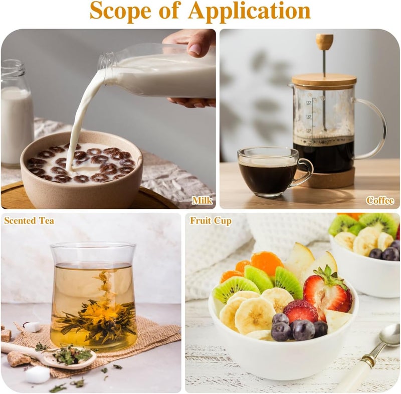 STOBOK 2Pcs Clear Mug 350ml Glass Mugs Pumpkin Shaped Glass Mugs with Handle for Milk Latte CappuccinoEspresso Hot Beverage - Image 4