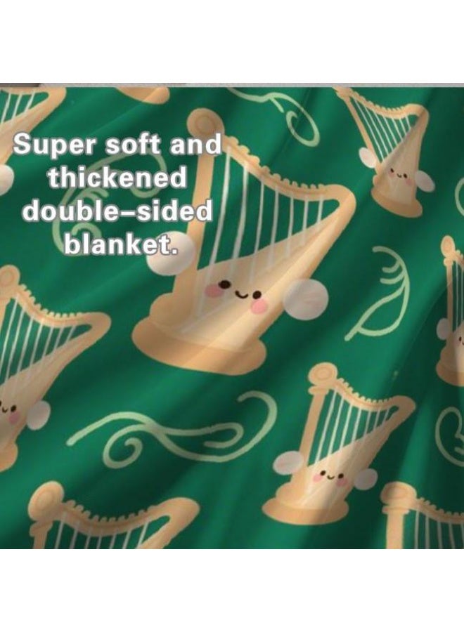 عام بطانية رقيقة من الفانيلا الكرتونية للأطفال أو الطلاب (دافئة ومريحة ومناسبة للنوم والألعاب) 100 سم * 150 سم - 838 - Image 5