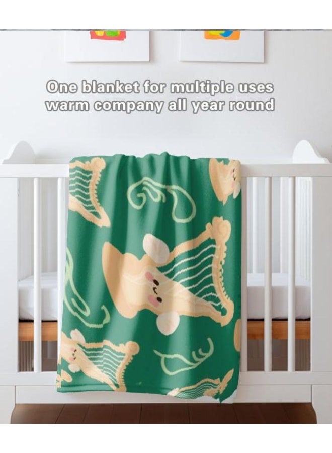 عام بطانية رقيقة من الفانيلا الكرتونية للأطفال أو الطلاب (دافئة ومريحة ومناسبة للنوم والألعاب) 100 سم * 150 سم - 838 - Image 3