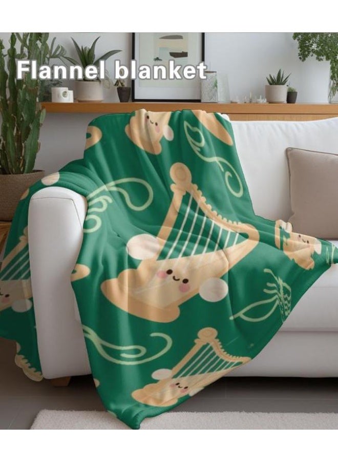 عام بطانية رقيقة من الفانيلا الكرتونية للأطفال أو الطلاب (دافئة ومريحة ومناسبة للنوم والألعاب) 100 سم * 150 سم - 838 - Image 1