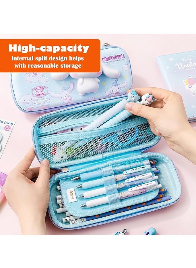 Loquat Sanrio Family Kuromi Pencil Case Unzip Pencil Case, Multifunctional Student Stationery Case Kids Pencil Case - Storage Box 3D Cartoon - Cute Pencil Case is a great gift for girls and teenagers - Image 2