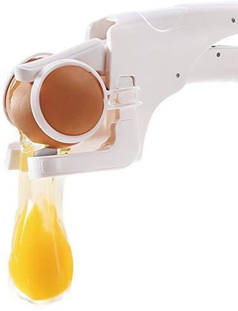 Whitecloud TRANSFORMING HOMES Kitchen Cooking Gadget Tools Plastic Handheld White Yolk Separator Egg Cracker Egg Breaker 712107 - Image 3