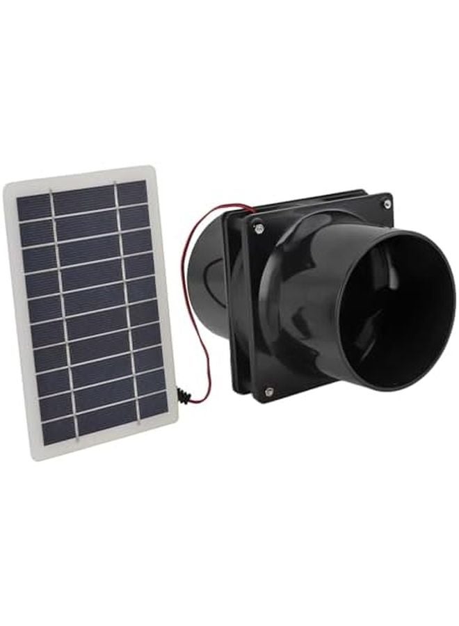 مروحة عادم تعمل بالطاقة الشمسية لسقيفة دجاج أو دفيئة، تبريد هادئ ومستدام - Image 5