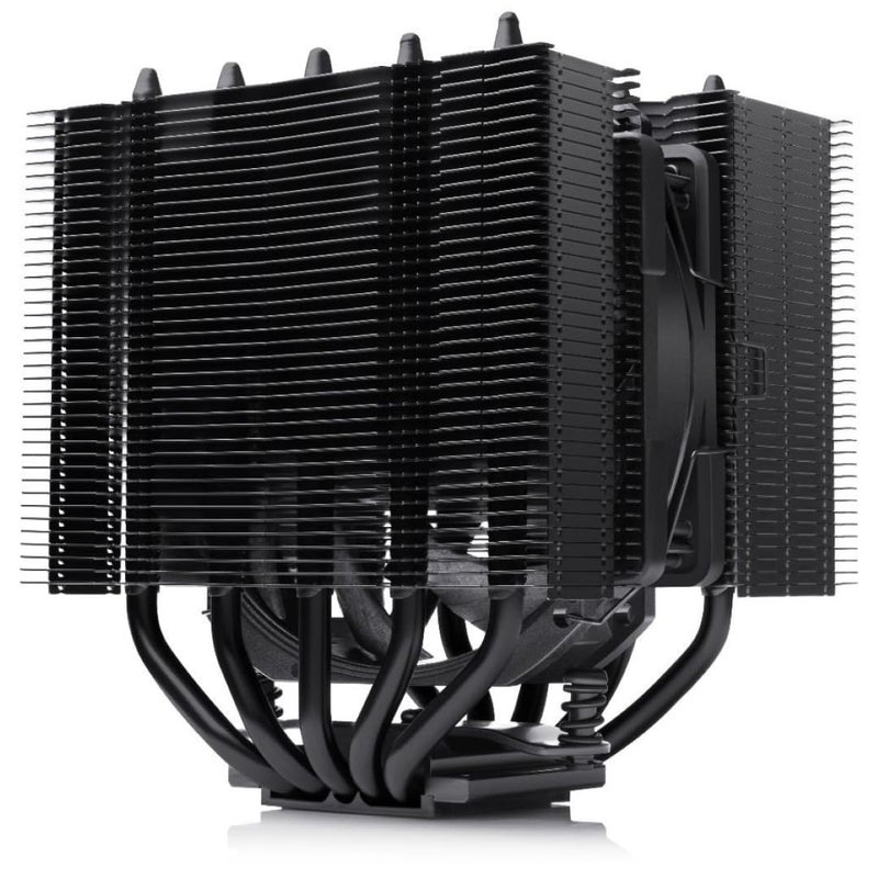 NOCTUA Noctua NH-D12L chromax.black, low-profile dual-tower CPU cooler (120 mm, black)  - Image 1