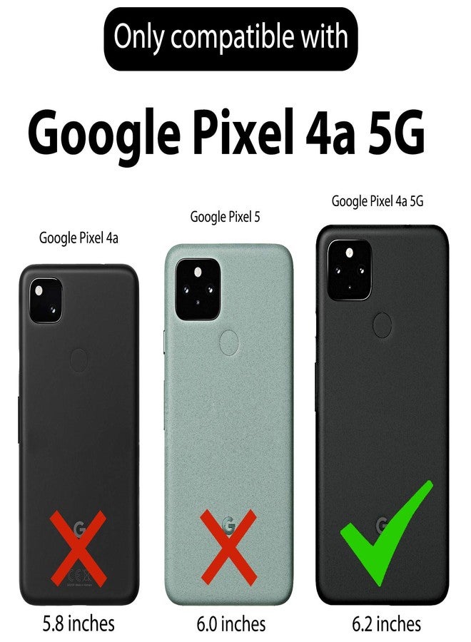 Ailiber جراب Ailiber لهاتف Google Pixel 4a 5G، واقي شاشة Pixel 4a 5G، (لا يناسب Pixel 4a) حامل بمشبك حزام دوار، غطاء حماية نحيف ومتين بالكامل لهاتف Google Pixel 4a مع 5G - أسود - Image 3