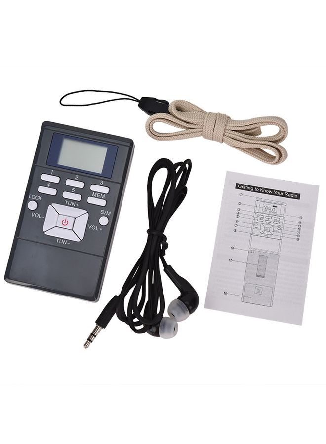 HanRongda HRD-109 Portable Mini FM Radio Conference Receiver(Silver Gray) - Image 2