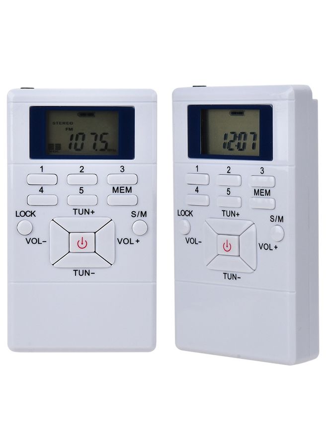 HanRongda HRD-109 Portable Mini FM Radio Conference Receiver(Silver Gray) - Image 3