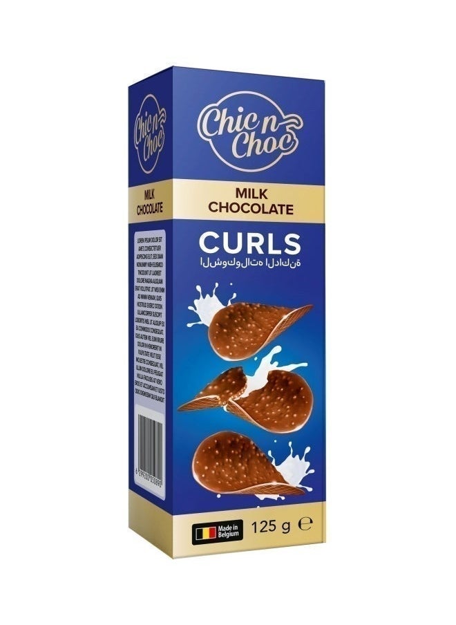 Chic n Choc Milk Chocolate Curls Cips, Belgium 