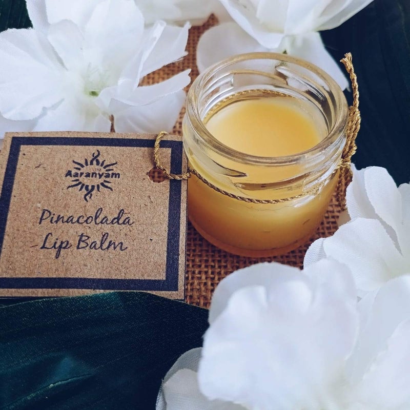 Aaranyam Organic  Pina Colada Lip Balm For Men  Women Heals And Repairs Lasting Moisture Sun Protection  Nourishes 75 g - Image 1