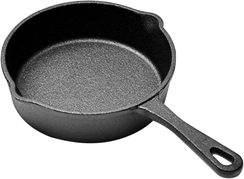 IMIKEYA Mini Cast Iron Skillet Non-stick 14cm Mini Egg Frying Pan for Kitchen Cooking Restaurant Use - Image 1