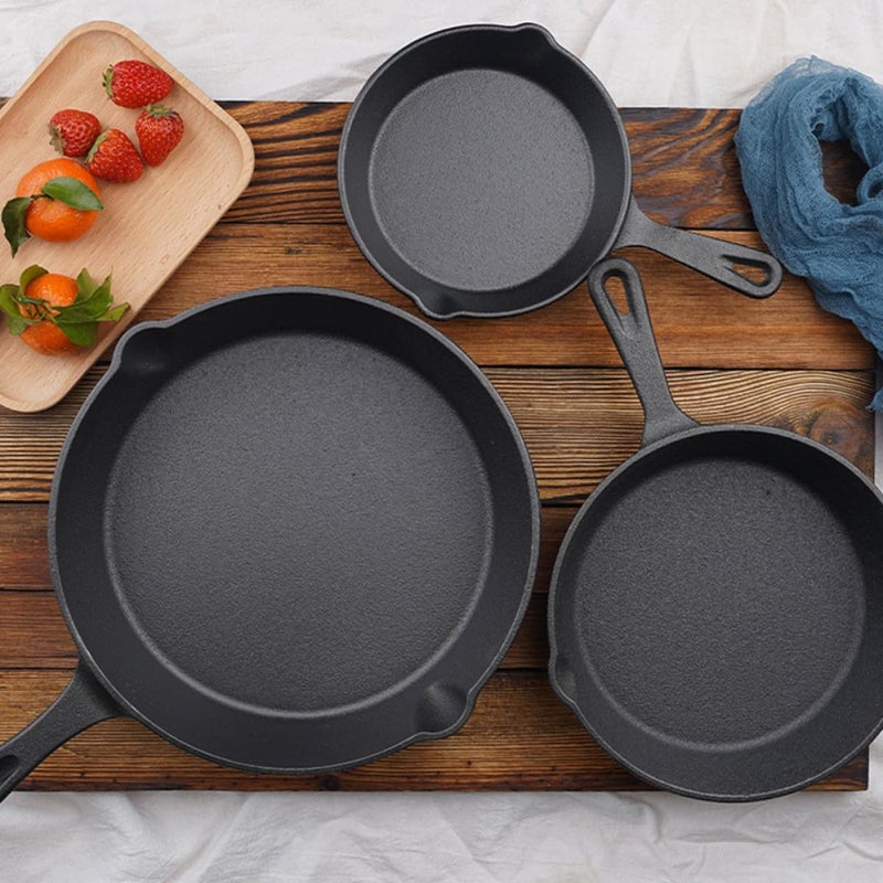 IMIKEYA Mini Cast Iron Skillet Non-stick 14cm Mini Egg Frying Pan for Kitchen Cooking Restaurant Use - Image 5