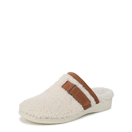 Vionic Women Izzy Mule Slippers Cream 8 Medium - Image 1