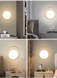 YATAI LIGHTING Interior Nordic LED Wall Light Home Indoor Decor Wall Lamp,3-Color Dimming Lighting Fixture Bedroom Bedside Wall Lighting Modern Light Fixture for Living Room ,Hall, and Hallway  - Image 2
