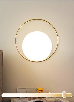 YATAI LIGHTING Interior Nordic LED Wall Light Home Indoor Decor Wall Lamp,3-Color Dimming Lighting Fixture Bedroom Bedside Wall Lighting Modern Light Fixture for Living Room ,Hall, and Hallway  - Image 1