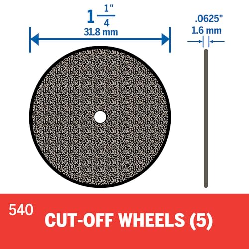Dremel 540 Cut-Off Wheels 1-1/4" x.063 Thick, 5 Pack - Image 2
