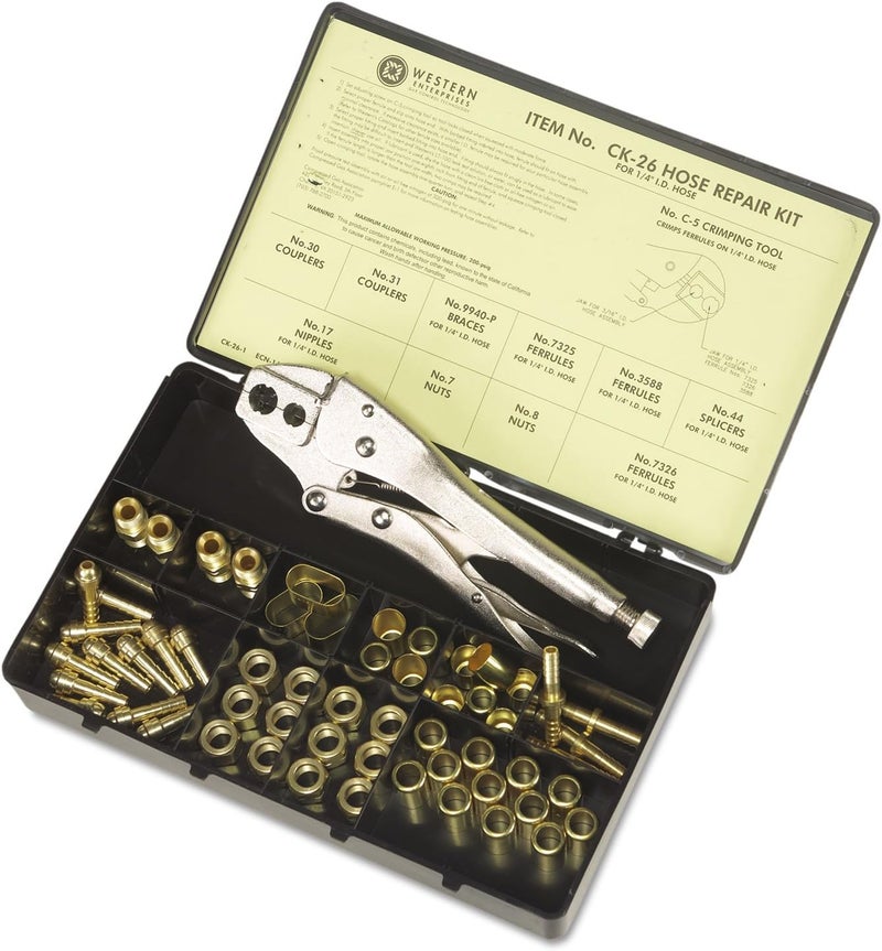 Western Enterprises B Size 1/4" I.D. Hose Repair Kit - Image 1
