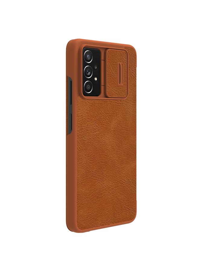 نيلكين جراب لهاتف Samsung Galaxy A73 5G QIN Series Pro بتصميم غطاء كاميرا منزلق من الجلد - Image 3