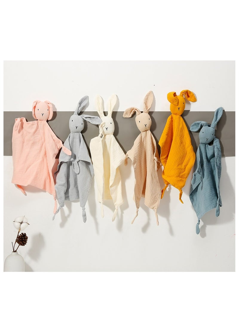 HFN Baby Pure Cotton Cloth Comfort Towel Baby Sleeping Doll with Sensory Teether Khaki  - Image 5