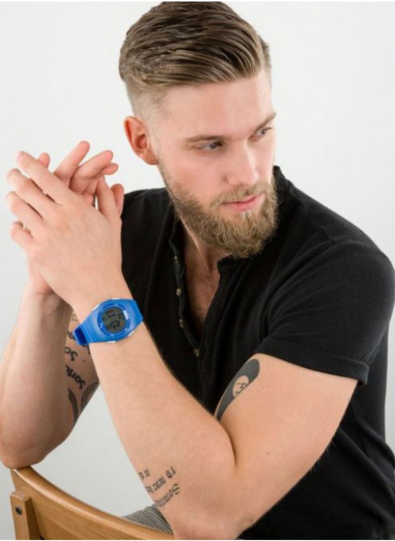 PUMA - Unisex Digital Watch With Blue Polyurethane Strap - 3 ATM - PU P6013 - Image 1