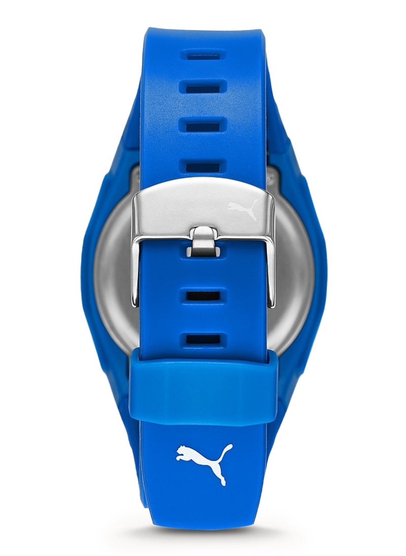 PUMA Unisex Digital Watch With Blue Polyurethane Strap - 3 ATM - PU P6013  - Image 3