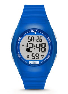 PUMA Unisex Digital Watch With Blue Polyurethane Strap - 3 ATM - PU P6013  - Image 1