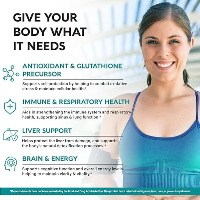 NUTRAHARMONY NAC Supplement | Selenium | B6 | B12 - Antioxidant, Immune Support - N Acetyl Cysteine 600 mg per Capsule, 1200 mg per Serving - Made in USA - Non-GMO, Gluten-Free, Vegan - 120 caps, 2 Month Supply - Image 3