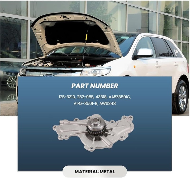Ford Explorer Flex Taurus Edge Lincoln MKS MKT MKX 3 5L 3 7L Water Pump 252 955 AA5Z8501C - Image 3