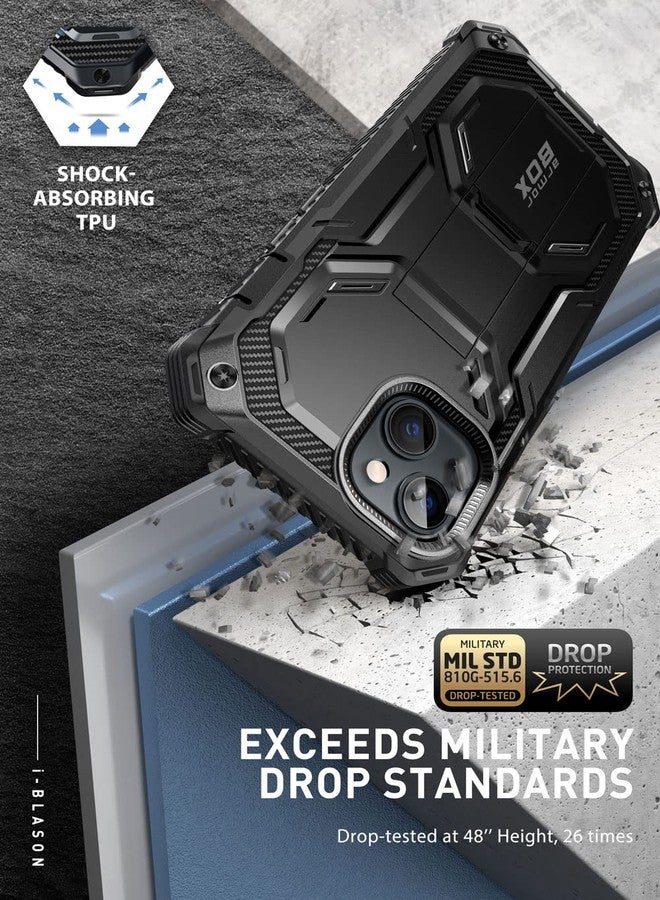 آي-بلاسون جراب i-Blason Armorbox مصمم خصيصًا لهاتف iPhone 14 Plus مقاس 6.7 بوصة، جراب واقٍ متين كامل الجسم مع مسند وواقي شاشة مدمج - Image 3