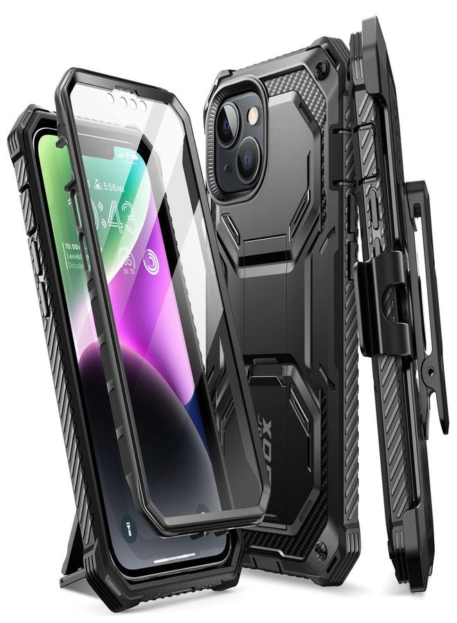 آي-بلاسون جراب i-Blason Armorbox مصمم خصيصًا لهاتف iPhone 14 Plus مقاس 6.7 بوصة، جراب واقٍ متين كامل الجسم مع مسند وواقي شاشة مدمج - Image 1