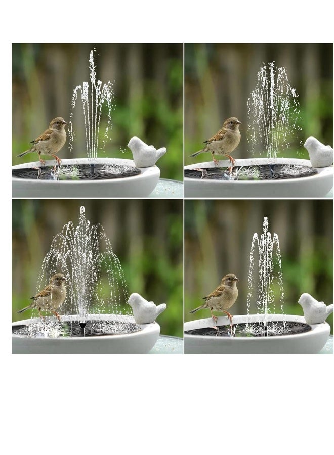 Generic Solar Water Fountain 2.5W Bird Bath Fountain DIY Pump with 4 Nozzles Three-Layer Flowing Water for Garden Pond Pool  - Image 5