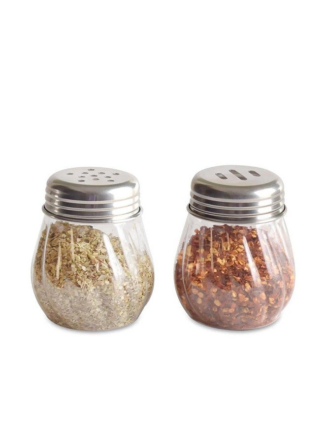BRUSHFINCH Spice Shaker Jar Plastic with Stainless Steel caps for Salt & Pepper Shaker,Oregano,Chilli Flakes Sprinkler Air Tight Kitchen Container for Storage Spice Jars,Masala Dabba for Dining Table. - Image 4