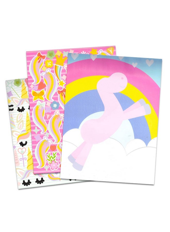 Bendon Make a Face Unicorn Sticker Books for Girls, Kids, Toddlers - Bundle with Unicorn Sticker Books with 32 Pages and 420+ Stickers Featuring Magical Unicorns, More | Sticker Face Activity Set - Image 2