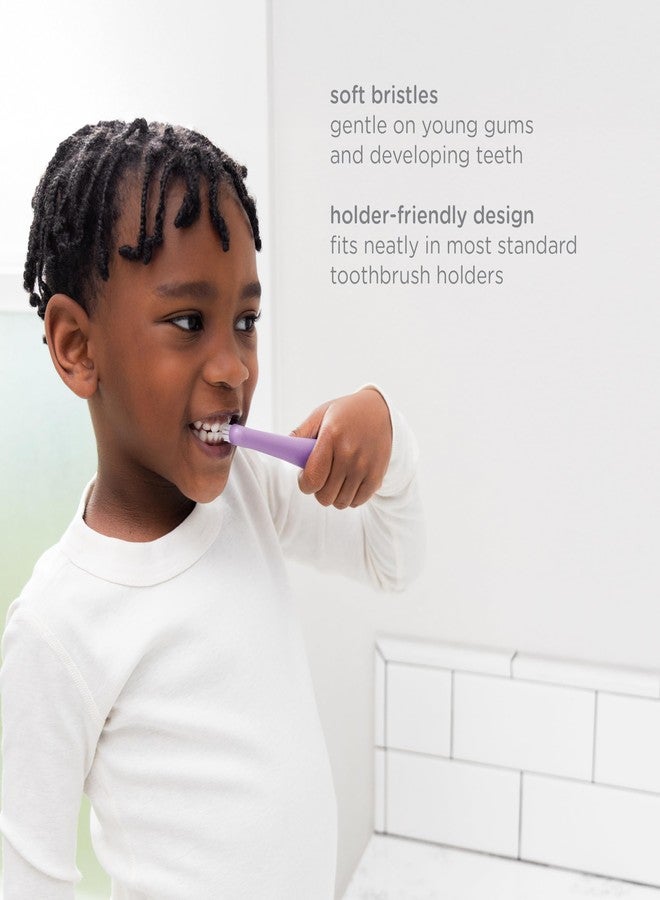 Ubbi Grow with Me Toothbrush Training Set for Babies and Toddlers, Includes Silicone Finger Brush, 360° and Soft Bristled Toothbrush, Smoothie Purple - Image 4