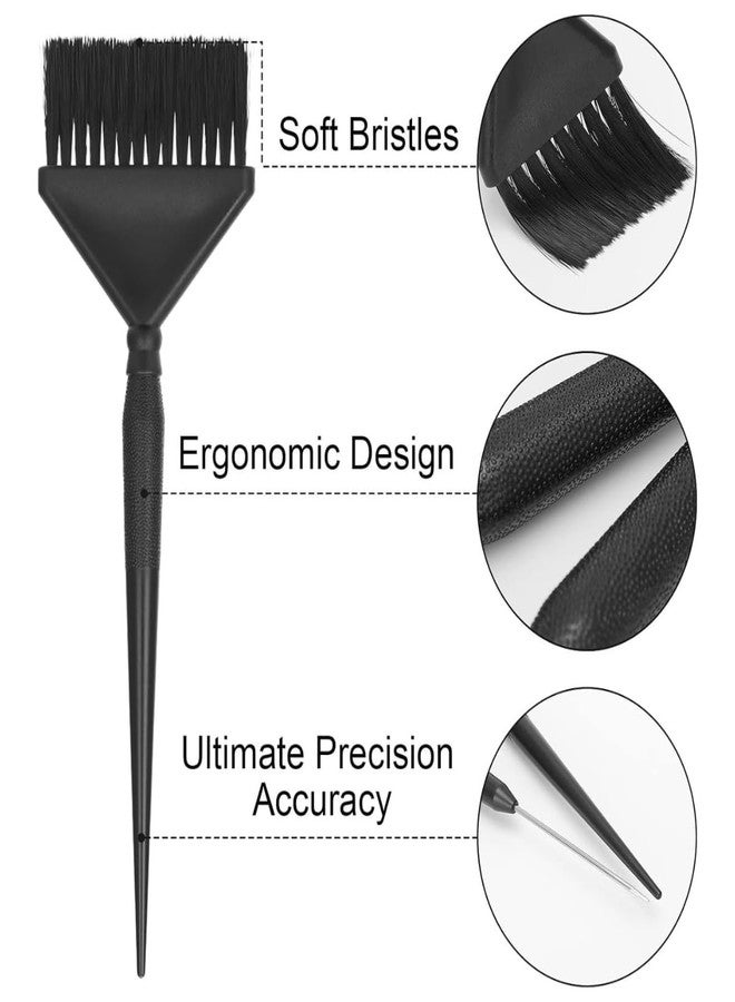 سكارليت لاين فرشاة تلوين وتفتيح الشعر الاحترافية من سكارليت لاين، أداة صبغ وتفتيح الشعر للاستخدام المنزلي، صالونات التجميل، صالونات الحلاقة، للرجال والنساء - أسود - Image 3