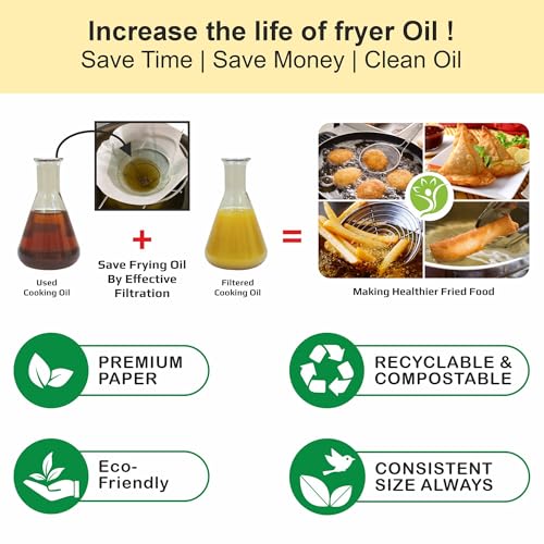 Oddy Hot Cooking Oil Filter Bag, 30 litres Filteration Capacity of Each Bag, Cooking Oil Strainer Set of 5 Filter Bags & 1 Stainless Steel Stand for Kitchen, Cafes & Resturants - Image 3