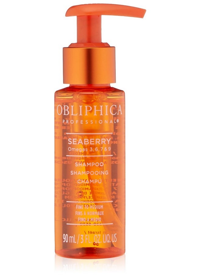 Obliphica Professional Obliphica Seaberry Shampoo For Fine To Medium Hair Frizz Free, Nourished, And Damaged Repaired Hair Hair Mask & Treatment For Dry Hair And Growth 3 Fl Oz  - Image 1