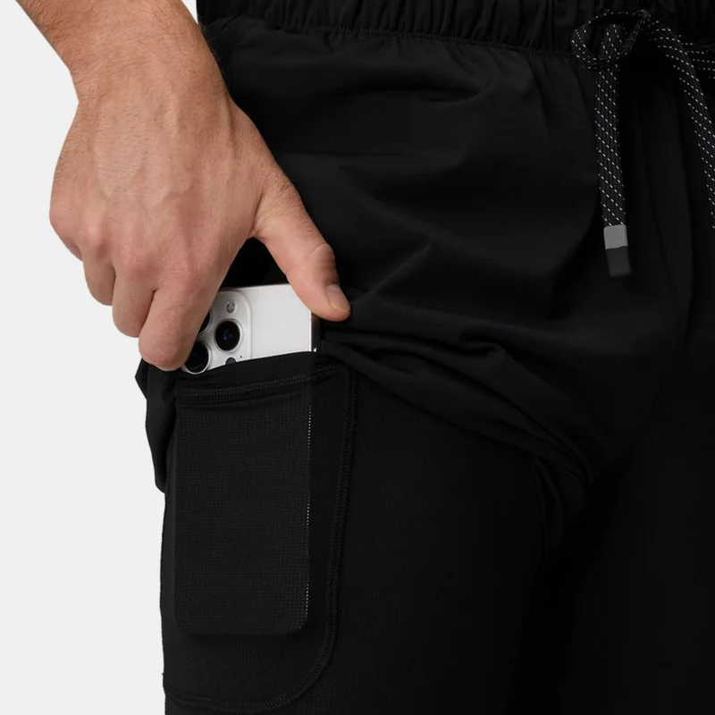Fabletics Black Men's The One Lined Shorts for Men | Best Price UAE
