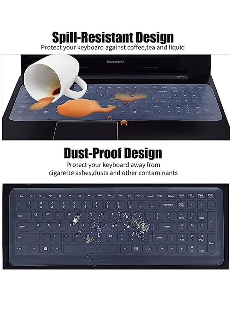 غشاء لوحة مفاتيح سيليكون عالمي لأجهزة الكمبيوتر المحمولة مقاس 15.6 بوصة - Image 4