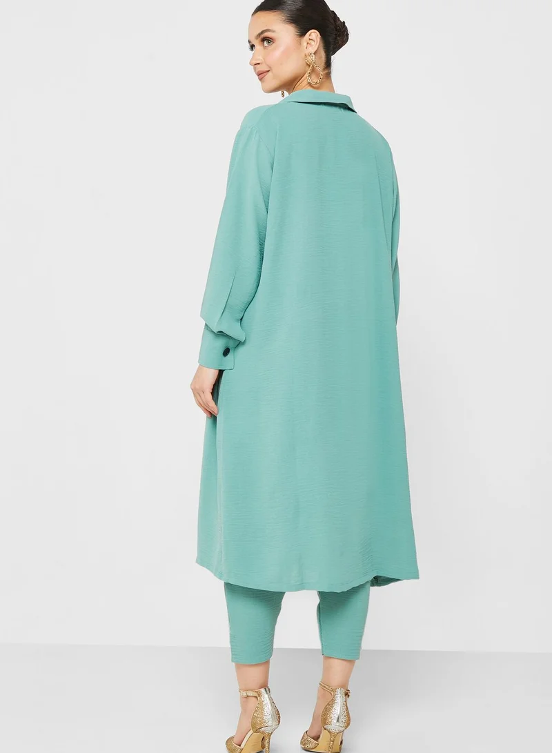 Khizana Longline Shirt & Pants Set